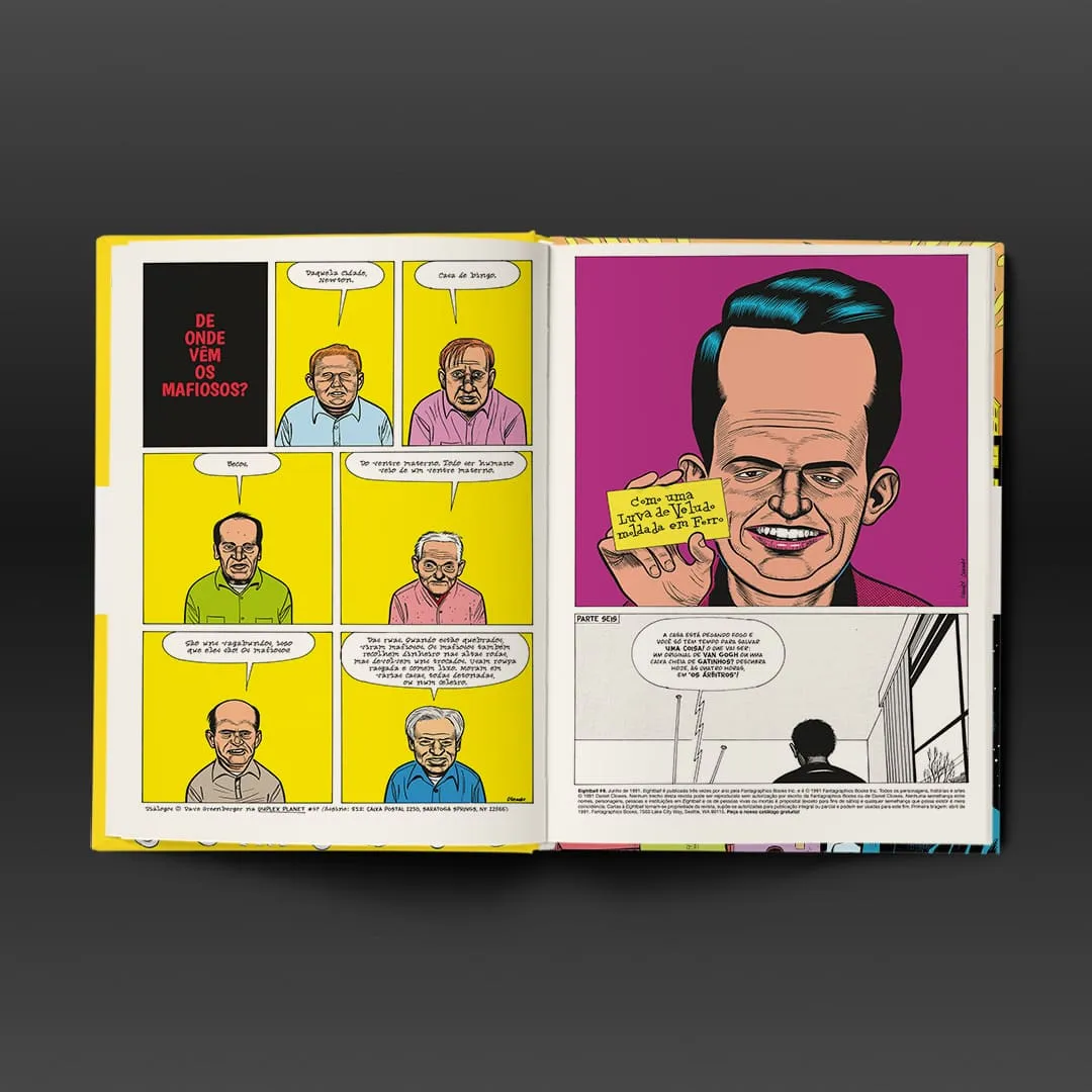 Páginas internas da edição brasileira de Eightball Completo pela Darkside Books