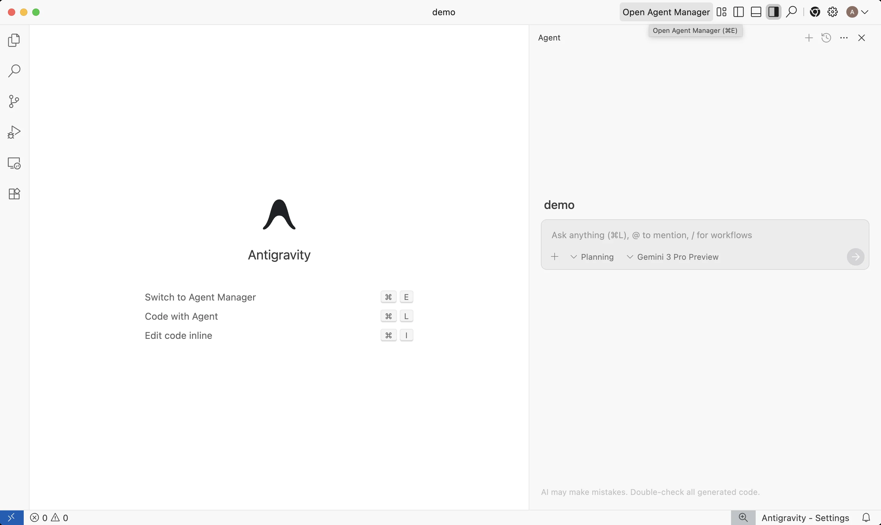 Developer using Google Antigravity